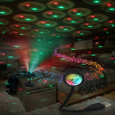 Luces De Estrellas USB Coloridas, Luces De Escenario Para DJ, Luces Decorativas Para Habitación, Luces De Ambiente De Coche Llenas De Estrellas