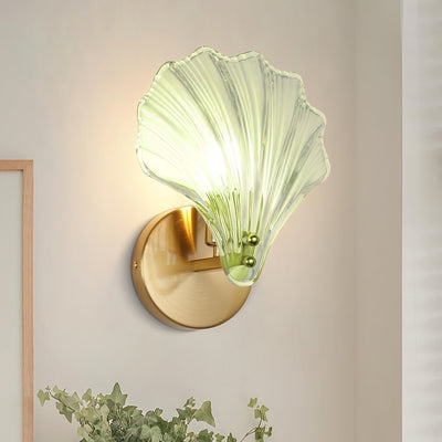 Aplicaciones de Pared Doradas con Pantallas de Vidrio Transparente - Lámparas Modernas Art Deco para Baño, Sala, Dormitorio y Pasillo - Montaje Semiempotrado, Compatible con Bombillas E12 (Bombilla No Incluida), Decoración de Baño, Acabado Brillante, Dis