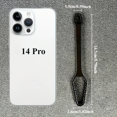 1pc Llave Torx Negra Multiusos de 5mm de Grosor, Llave Doble Ajustable de Autoajuste, Tamaño de Boca de Llave 3-17mm, Herramienta Manual Portátil para Automoción y Uso Doméstico