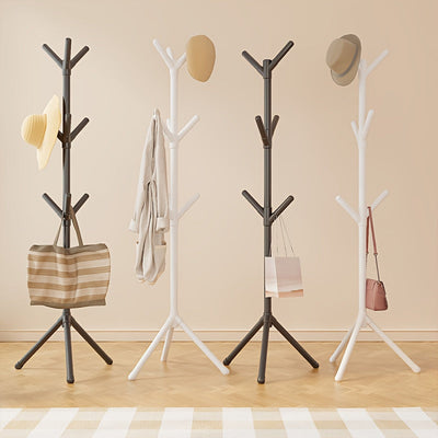 Perchero Minimalista de Piso para Dormitorio, Diseño Simple y Elegante con Barra Única, Ideal para Colgar Ropa, Sombreros y Bolsas