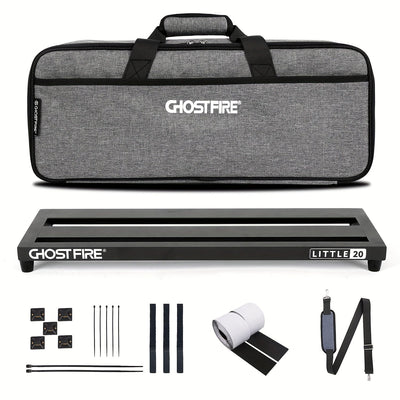 Ghostfire Aleación de Aluminio Tablero de Pedales de Guitarra, 771,11g Tablero de Pedales de Efecto con Bolsa de Transporte, Serie V - Duradero y Ligero para Uso en Directo y en Estudio