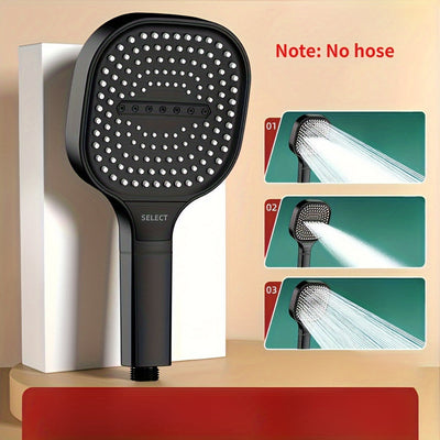 Cabezal de ducha de mano de alta presión con filtro, cabezal de ducha de masaje de montaje en pared de plástico cuadrado para accesorios de baño Decoraciones de Halloween, Navidad