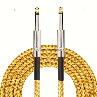 Cable de audio para guitarra con cancelación de ruido de alta fidelidad, conector recto macho a macho, 150 cm, 300 cm, 600 cm, para guitarra eléctrica, bajo y acústica