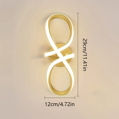 1 lámpara de pared LED dorada moderna - 3 temperaturas de color ajustables, lámpara montada en la pared de metal con hardware de instalación, utilizada como lámpara de pared y techo para pasillos e entradas, accesorios de lámparas de pared