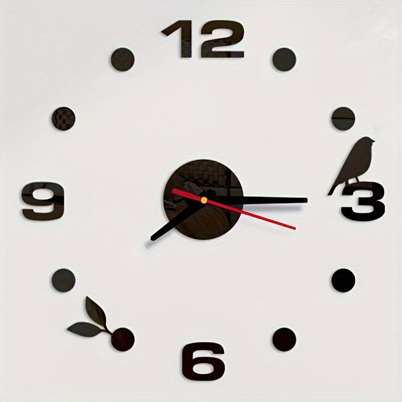 Reloj de Pared 3D Moderno - Silencioso, a Pilas, Sin Necesidad de Taladrar - Perfecto para la Sala de Estar y Decoración del Hogar