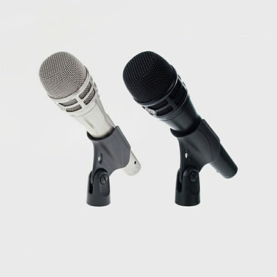 KS-M8 Micrófono dinámico de alta versión de metal plateado, de grado profesional, para canto en escena, vocal, grabación de estudio, actuación, discurso, regalo perfecto para músicos.