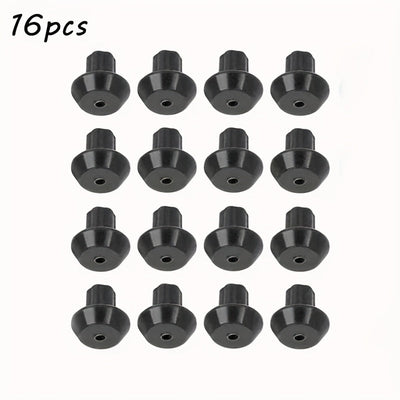 16 piezas de Pies Antideslizantes para Rejilla de Quemador de Estufa de Gas - Piezas de Repuesto Negras para Cocinar con Seguridad, Compatibles con Hornos de Gas, Fácil Instalación para un Desempeño Suave en la Plancha