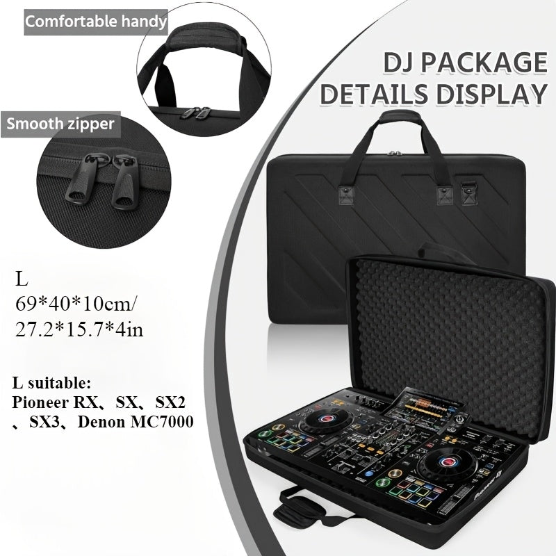 Estuche de almacenamiento ligero de EVA moldeado para Pioneer DDJ RX2 RX3, negro
