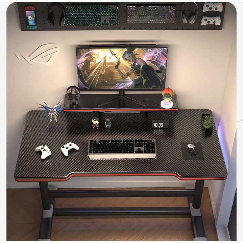Escritorio de juego práctico, duradero y único para gamers y oficina, diseño en forma de T, ergonómico, color