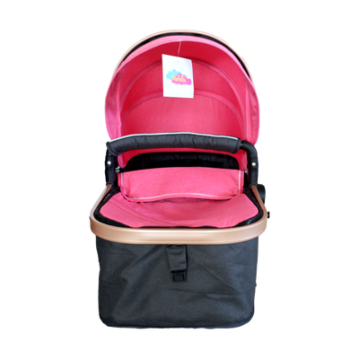 COCHE MOISES MILAN 1 BEBESITOS ROSADO