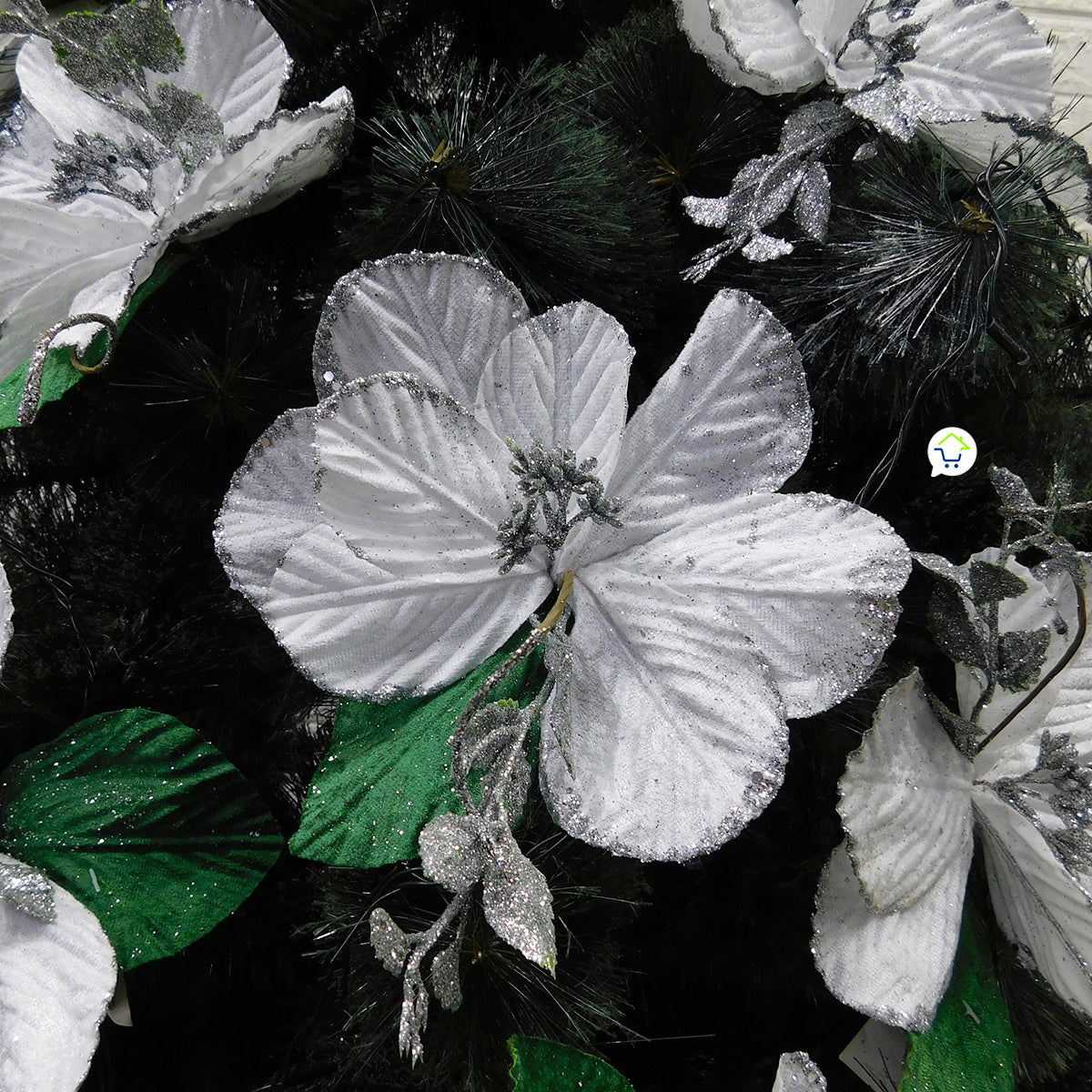 Flores Artificiales Para Árbol X12 Decoración Navidad 049