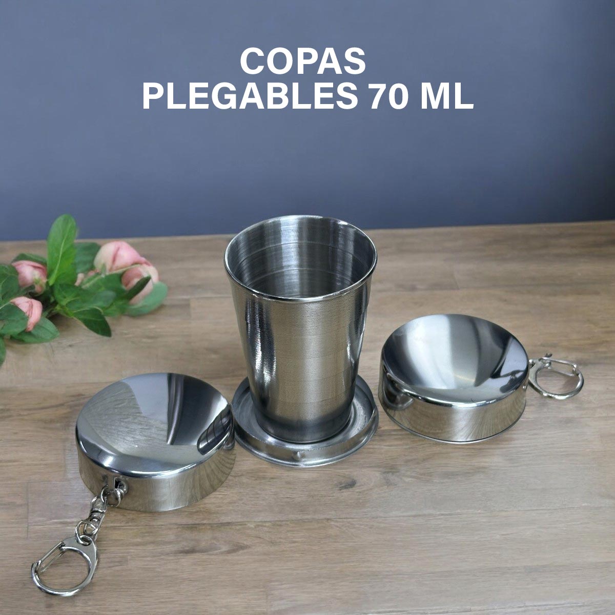 Whiskera 48 OZ Copas y Cuchillo Táctico Con Estuche De Cuero MR-21