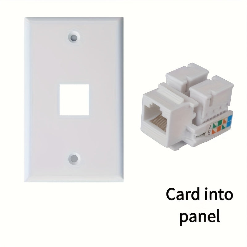 20 piezas de Placas RJ45 CAT5 para Pared - Módulos Adaptadores de Red Ethernet, Sin Necesidad de Energía, Instalación Fácil con Puertos Codificados por Colores, Compatibles con Amazon Alexa y Control por App para Soluciones de Cableado en Casa/Oficina, A