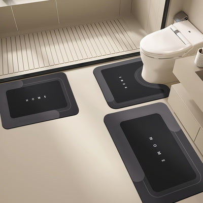 Conjunto de 3 Piezas de Accesorios de Baño: Alfombrillas de Baño Ultra Absorbentes - Antideslizantes, Secado Rápido, Fácil Limpieza - Perfectas para la Entrada, la Ducha y la Lavandería