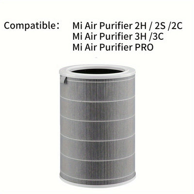 1 Unidad, Filtro De Repuesto Hepa Xiaomi Air Purifier M8R-Flh, Carbón Activado De Tres Capas, Compatible Con Xiaomi Air Purifier 3C 3H 3, 2C 2H 2S, Pro