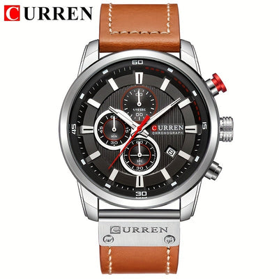 Reloj deportivo para hombre CURREN, cronógrafo multifuncional de pulsera