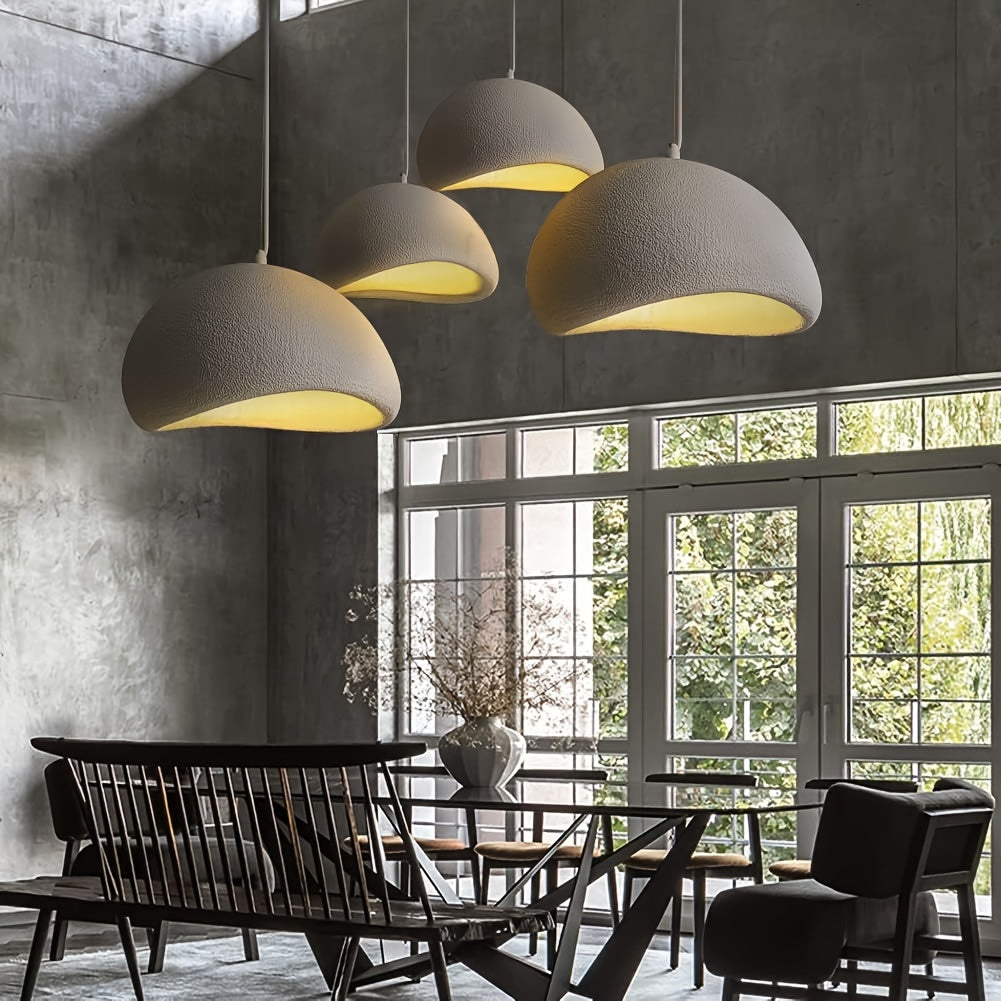 Candelabro moderno para comedor, luz de techo para pasillo de supermercado de hotel con base E26, estilo japonés, forma de nido de pájaro, pieza artística.