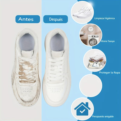 Bolsa para Lavadora de Zapatos Grande Anti-Abrasion 360° Protección Tridimensional Universal - Cremallera Resistente, Adecuada para Lavadoras (- Reutilizable para Zapatillas/Ropa, Elección Preferida en Viajes y Regalos), Bolsas de Lavandería