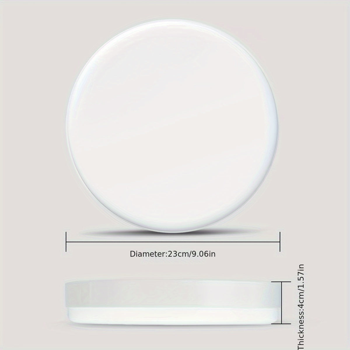 Luz de techo LED moderna de 24W con control remoto - Montaje semiempotrado, 3 colores regulables, eficiente en energía para dormitorio, sala de estar, cocina, comedor y estudio, Iluminación de dormitorio | Luz de techo moderna | Fixture de luz de plástic