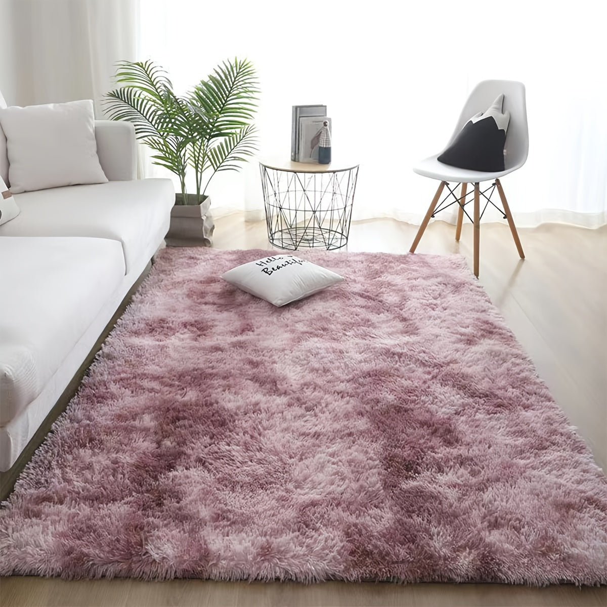 Alfombra de área de felpa antideslizante CozySoft - Alfombra rectangular de punto de fibra de poliéster hecha a máquina con barrera contra la humedad para dormitorio, sala de estar, pasillo - Ligera, lavable a mano - Ideal para decoración navideña, de Ha