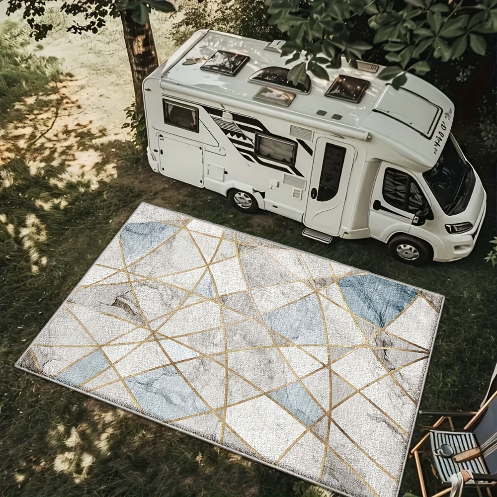 Alfombra de Terciopelo 850g/m² Lavable con Patrones Florales Vibrantes, Opciones Ultra Suaves y Gruesas para una Vida Colorida - Mantén el Calor y la Comodidad con Diseño Geométrico Antideslizante, Decorativa para Jardín o Exterior, Duradera y Ligera