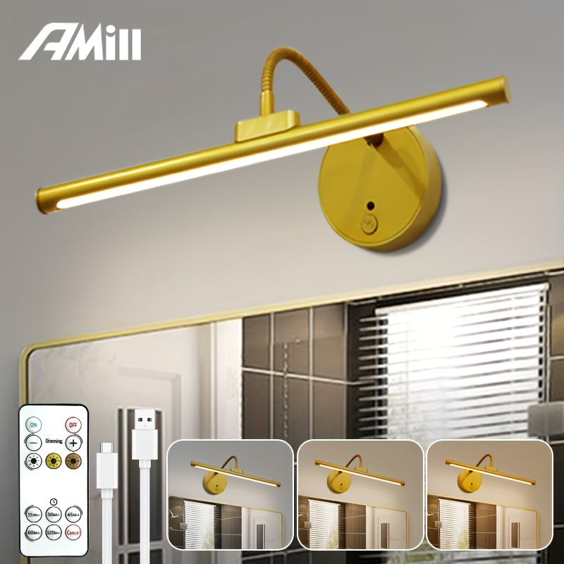Luz de pantalla inteligente ajustable de 360° con control remoto de 13 botones, ajustable en 3 colores y regulable, luz nocturna de cabecera, lámpara de escritorio LED para iluminación de emergencia en la oficina de café del sótano, 1 pieza.