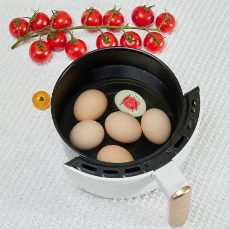 Temporizador de Huevos Coloridos, Gadgets Electrónicos de Cocina para Cocinar, Cambiando Huevos Duros y Blandos Deliciosos, Herramientas Rojas de Resina de Alta Calidad