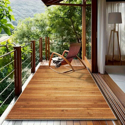 Tapete de Terciopelo / 850g/metro cuadrado con estampado geométrico abstracto y floral al estilo bohemio, patrón persa rojo vintage, antideslizante y fácil de mantener, adecuado para uso exterior, jardines y áreas de mucho tráfico, lavable a máquina con