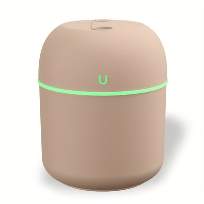 Humedificador portátil USB - Fabricante de niebla de escritorio ultra-quieto con aromaterapia inteligente, luz nocturna LED y pulverización nano para uso en casa, coche y oficina, ventilación de coche | Diseño elegante | Construcción de plástico, difusor