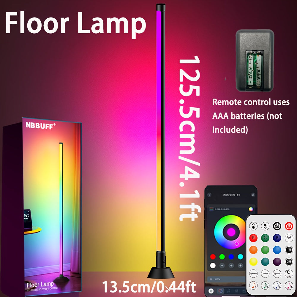 Linterna RGB NBBUFF de múltiples colores, barra ambiental con luz USB, control por App y mando a distancia, función de temporizador en la APP, brillo ajustable, para dormitorio, clubes musicales, fondo de TV y decoración de fiestas
