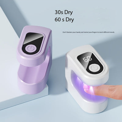 1 pieza - Secador de uñas inalámbrico y lámpara de curado FEIYBA - Cargado por USB, batería de litio, sin fragancia, ideal para la aplicación de esmalte de uñas de gel, regalo perfecto para, herramientas de arte de uñas