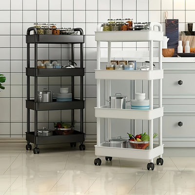 1pc Estante Multifuncional de 4 Niveles - Resistente, Ahorrador de Espacio, Ajustable para Dormitorio, Cocina y Camping al Aire Libre - Fácil Montaje, Diseño Compacto para Uso Todo el Año, Estantería Utilitaria