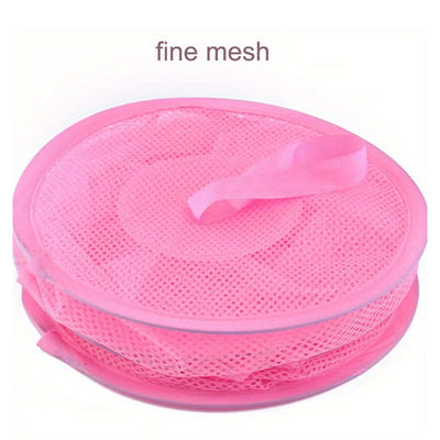 Hamaca para Peluches de 3 Compartimentos - Organizador de Juguetes Colgantes de Malla Colorida en Gris, Rojo, Azul, Rosa para el Almacenamiento de la Habitación de los Pequeños