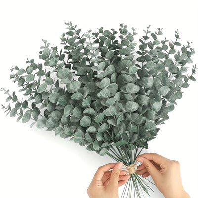 50 Tallos de Sauce Artificial para el Hogar, Ramos de Boda y Decoraciones Primavera-Verano – Ramas Plásticas Falsas para San Patricio, Pascua y Proyectos Artesanales