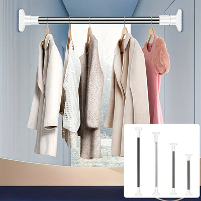 Barra telescópica multifuncional para cortinas de ducha, puertas y armarios - Fácil instalación, marco metálico, accesorio duradero para RV y baño, ideal para estantes, contenedores y almacenamiento, barra para cortinas de ducha, organizador versátil, di