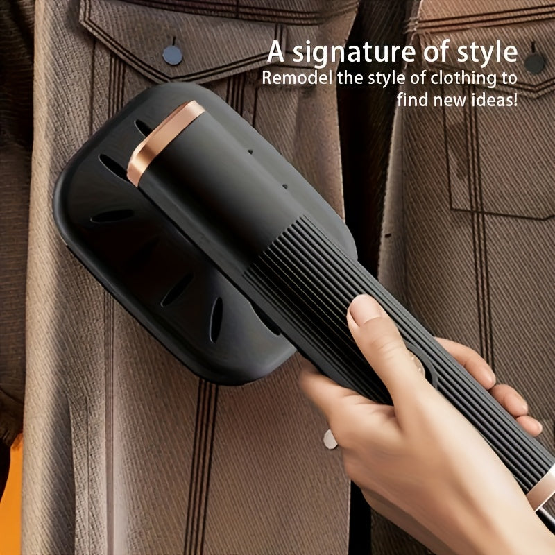 Hierro colgante portátil recargable por USB - Diseño ligero y anti-escaldaduras para tejidos delicados, ideal para tejidos de punto, lino, seda - Perfecto para uso en casa y viajes, cuidado de tejidos|Minimalista|Recargable