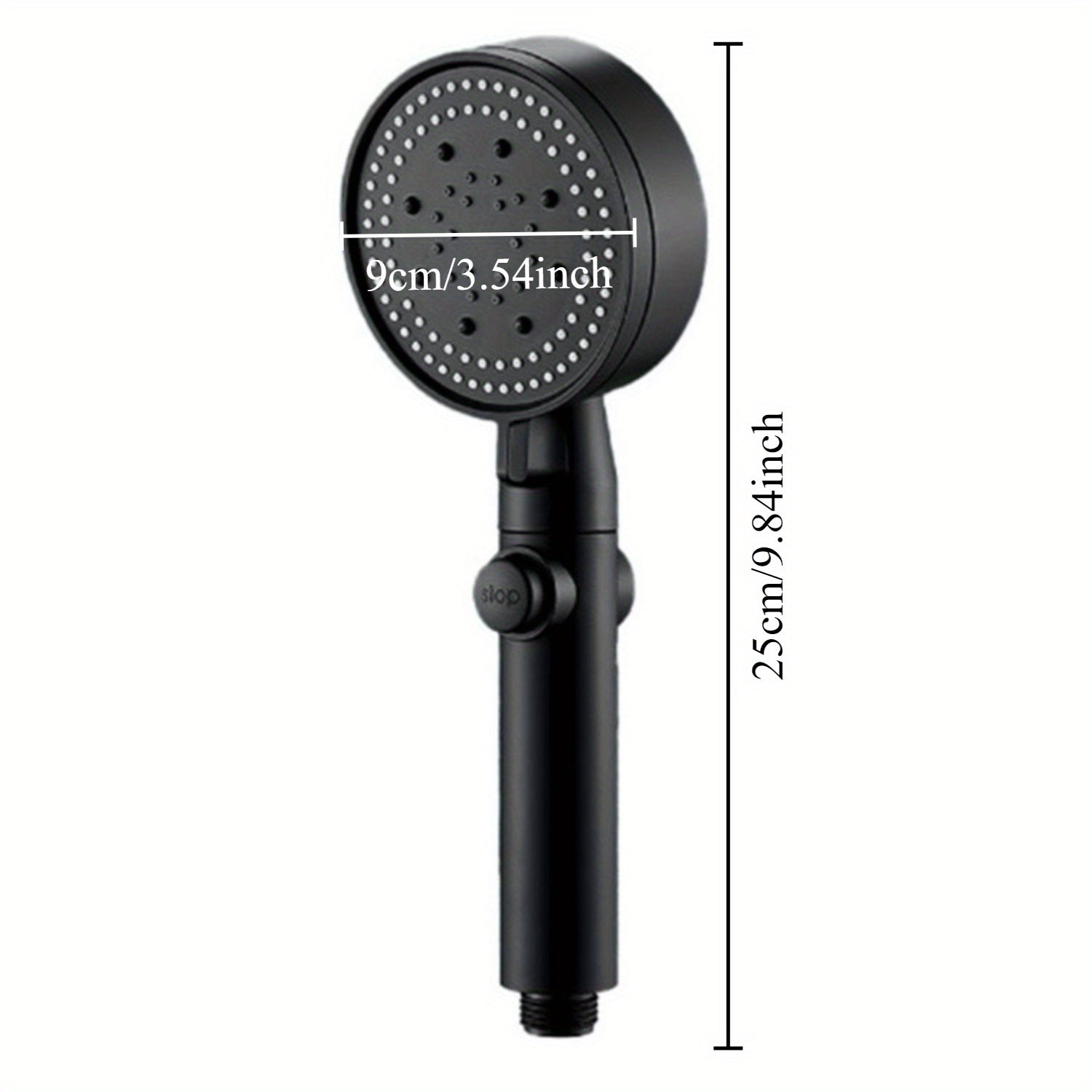 Chorro de ducha presurizado, grifo para baño, calentador de agua doméstico, cabezal de ducha portátil, cinco velocidades, alta presión, lujo en el baño, accesorios de aseo ()