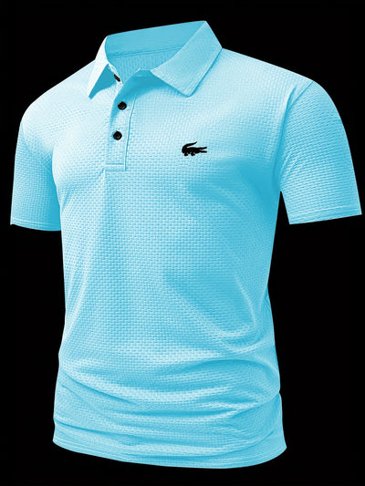 Camiseta Cómoda para Hombres de Medio Oriente con Estampado de Cocodrilo, Camisa Casual Transpirable para Negocios y Ocio