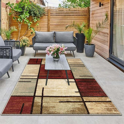 Siete Ciervos Alfombrilla de terciopelo de lujo para exteriores con inspiración francesa - Base antideslizante de alta resistencia de 852g/m², lavable en máquina, suave y duradera poliéster para camping, patio y decoración interior/exterior, decoración d