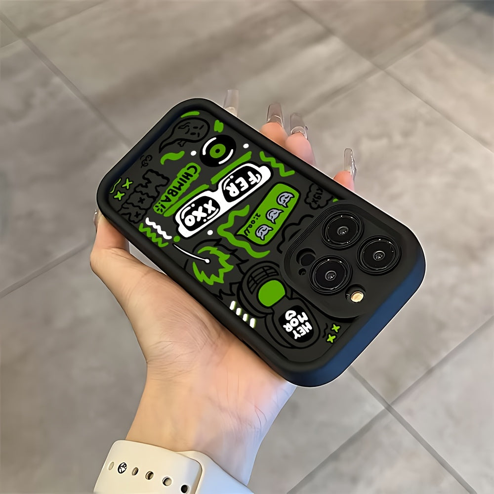Estuche de teléfono Ferxxo Graffiti de calle diseñado para ser compatible con modelos de for iphone 16, 15, 14, 13, 12, 11 Pro Max, Mini, XR, XS, X, 7, 8 Plus, con una funda trasera de TPU suave para una mayor protección contra caídas.