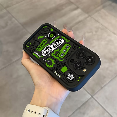 Funda para iPhone 16, 15, 14, 13, 12, 11 Pro Max, Mini, XR, XS, X, 7, 8 Plus, con diseño graffiti Ferxxo, cubierta trasera suave de TPU para protección contra caídas