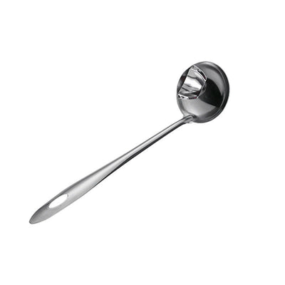 Cuchara Separadora de Aceite de Acero Inoxidable - 1pc Cucharón para Eliminar Grasa, Colador de Grasa para Sopa y Salsa, Herramienta de Filtro de Aceite para Olla Caliente con Mango Largo y Boquilla para Vertido para Uso en Cocina
