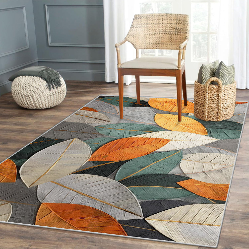 Alfombra de área de terciopelo cristal ultra suave, 800g/m², lavable a máquina, diseño vintage con flores y parches, decoración creativa sin límites, pelo bajo, antideslizante, ideal para sala, dormitorio u oficina, tamaño grande con diseño degradado