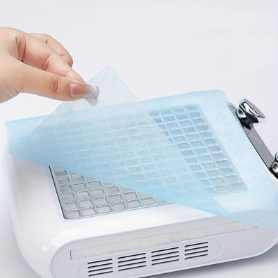 200 piezas de filtros de colector de polvo para arte de uñas profesionales - Hojas de absorción de polvo para máquina de manicura hipoalergénicas, fáciles de usar y limpiar, no requiere energía, ideales para accesorios de salón y estudio de manicura en c