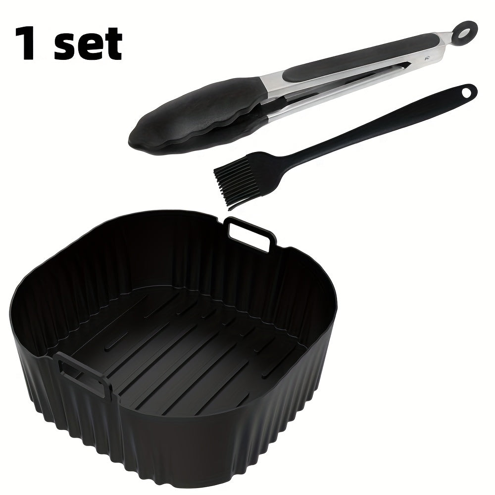 Forros de Silicona Cuadrados Reutilizables para Freidora de Aire - 23cm para Philips NA230 6.2L y COSORI 6L 6.2L - Seguros para Horno y Microondas - Fácil Limpieza, Antiadherentes, Accesorios Duraderos de Silicona
