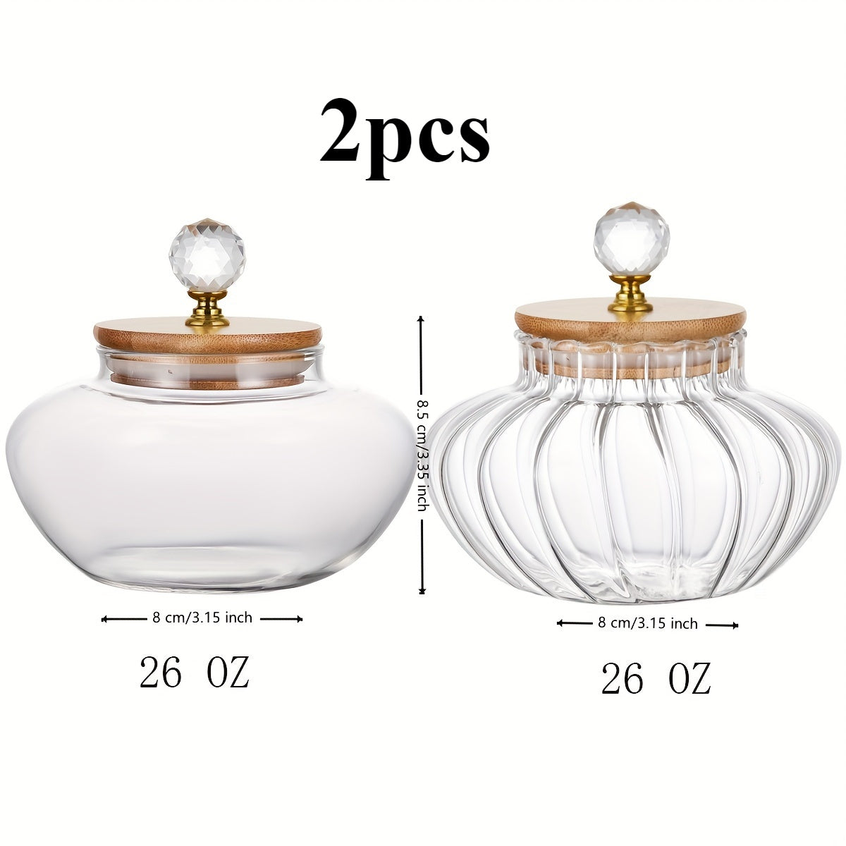 2 piezas de vidrio redondo reutilizable lavable a mano con tapa abatible, no requiere electricidad, multiusos, con frasco sellado de vidrio para almacenamiento de alimentos en la cocina, dulces, refrigerios, granos