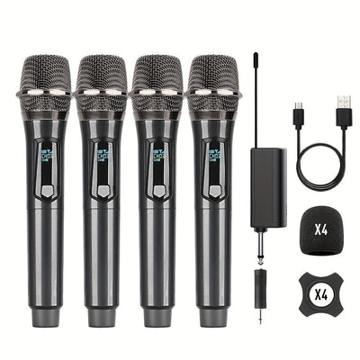 Micrófono inalámbrico para casa y exterior de KTV portátil para actuaciones de canto, sistema de micrófonos de mano, LMGBM