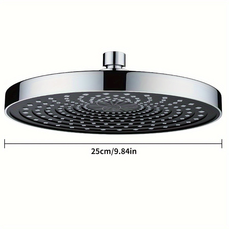 1 cabezal de ducha de alta presión, rociador de ducha de lluvia de gran tamaño de 9.84 pulgadas, herrajes para baño, accesorios para baño, disfrute de una experiencia de baño de lujo