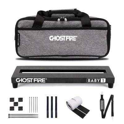Ghostfire Aleación de Aluminio Tablero de Pedales de Guitarra, 771,11g Tablero de Pedales de Efecto con Bolsa de Transporte, Serie V - Duradero y Ligero para Uso en Directo y en Estudio