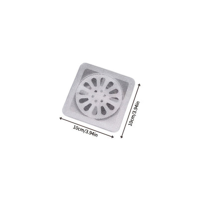 20 piezas de parche de desagüe de piso desechable - Fácil limpieza, previene la presencia de mosquitos y obstrucciones de pelo, ideal para uso en baño y cocina, instalación de cierre, filtro de desagüe de plástico